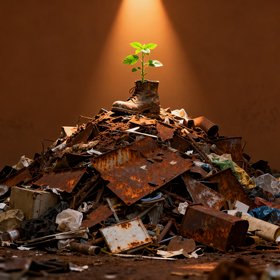 WALL-E – Grüne Pflanze auf Müllberg